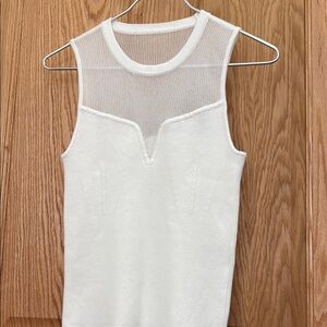 Elegant White Sleeveless Top